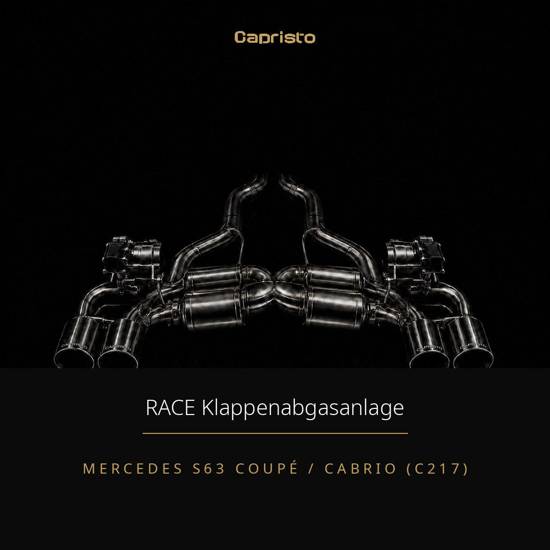 RACE Capristo Klappenabgasanlage – Mercedes S63 AMG Coupé / Cabrio (C217)