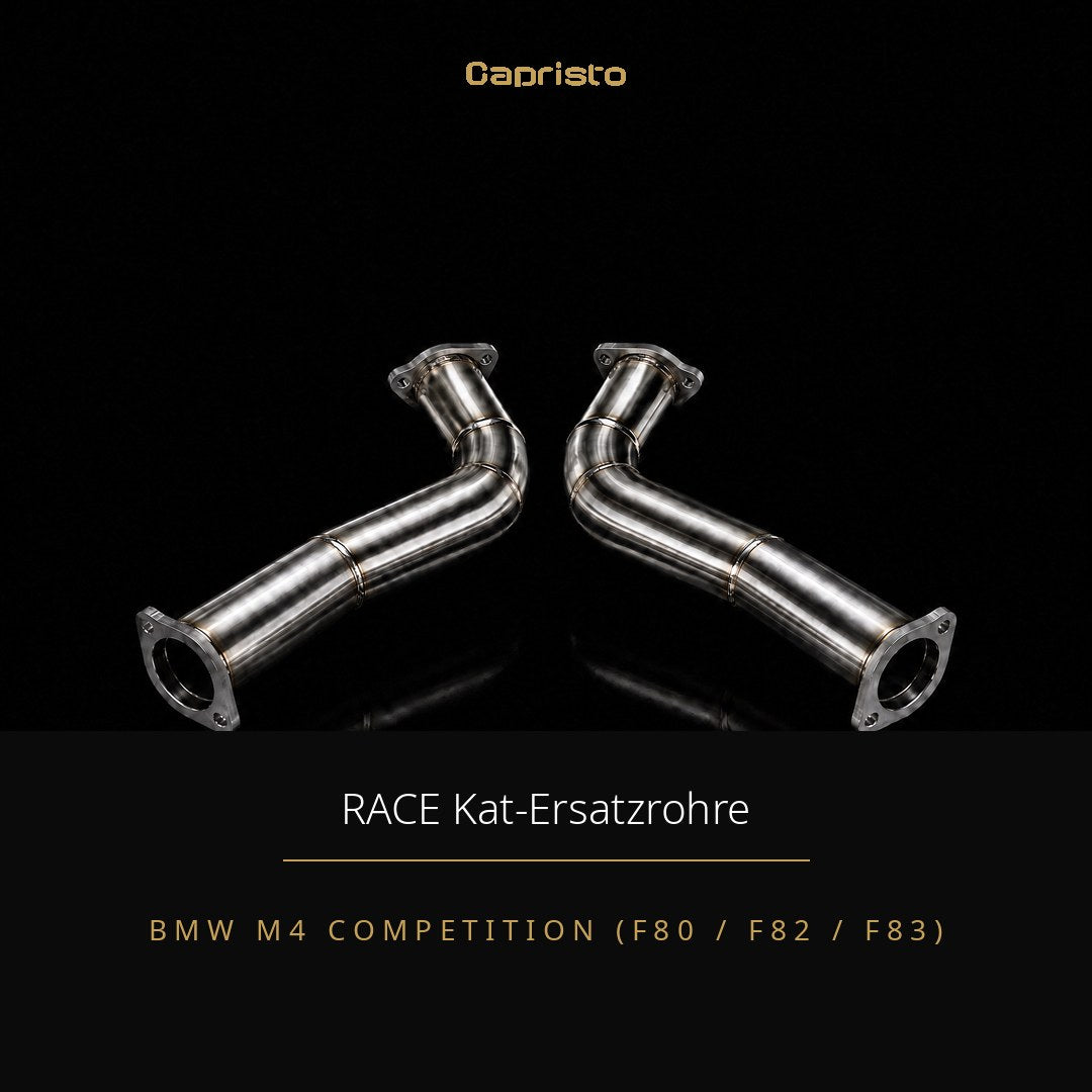 RACE Capristo Katersatzrohre mit Schalldämpfer – BMW M4 Competition (F80 / F82 / F83)