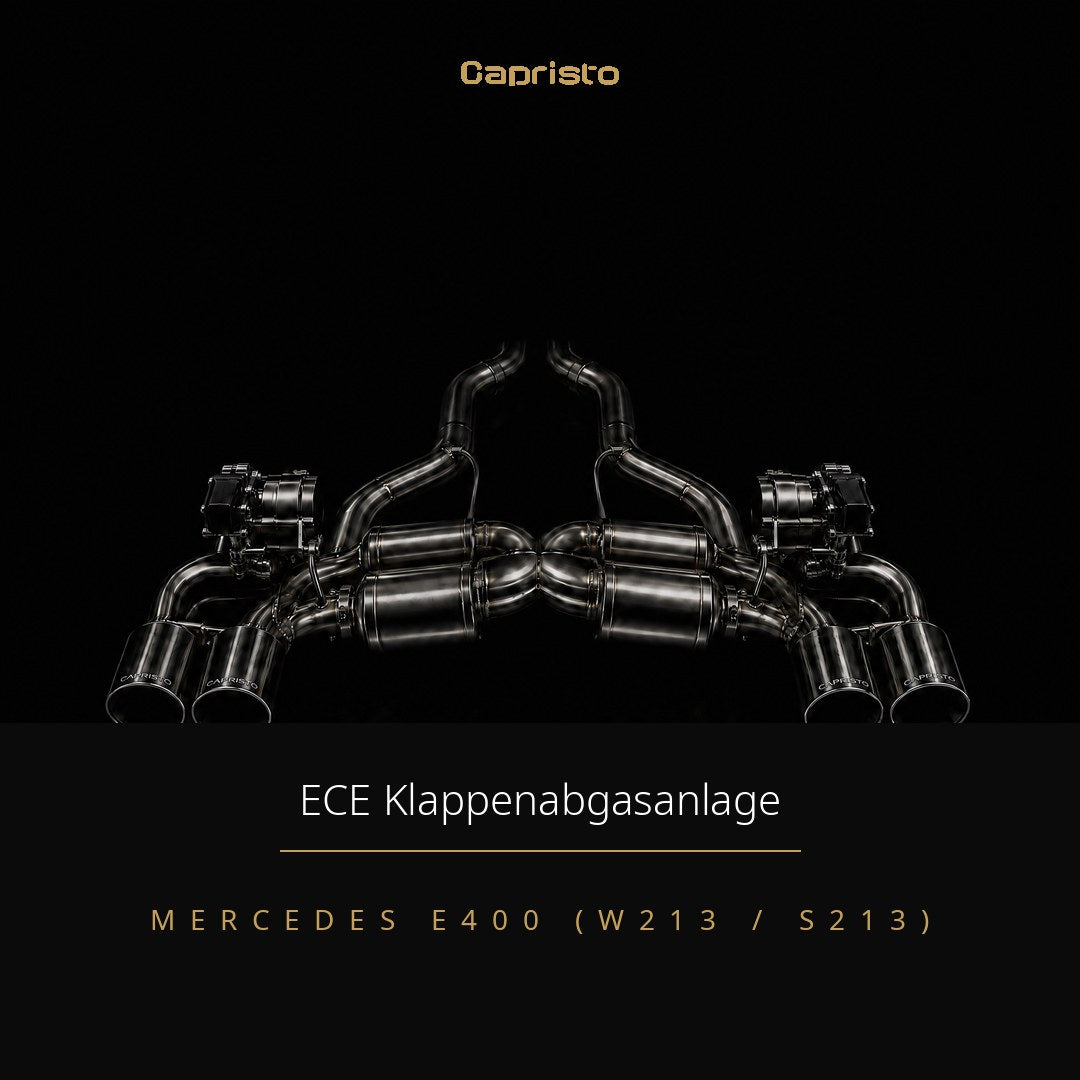 ECE Capristo Klappenabgasanlage – Mercedes E400 (W213 / S213)