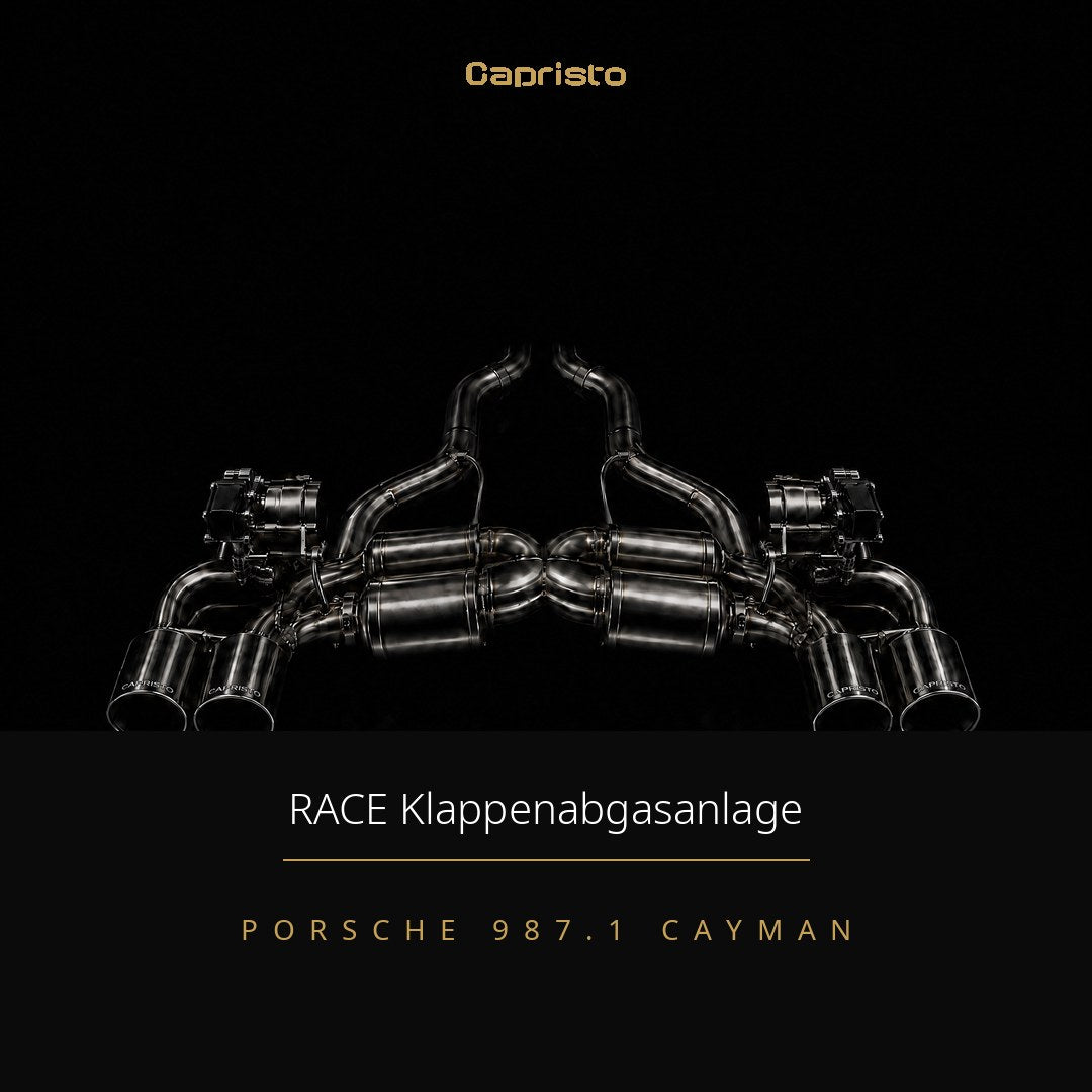 RACE Capristo Klappenabgasanlage – Porsche Cayman (987 MK1)