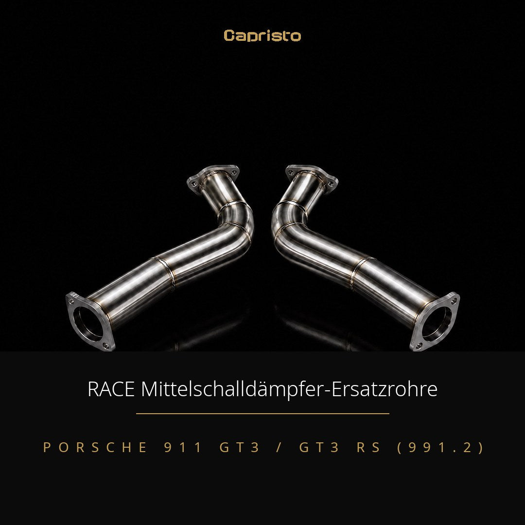 RACE Capristo Mittelschalldämpfer-Ersatzrohr – Porsche 911 GT3 / GT3 RS (991.2)