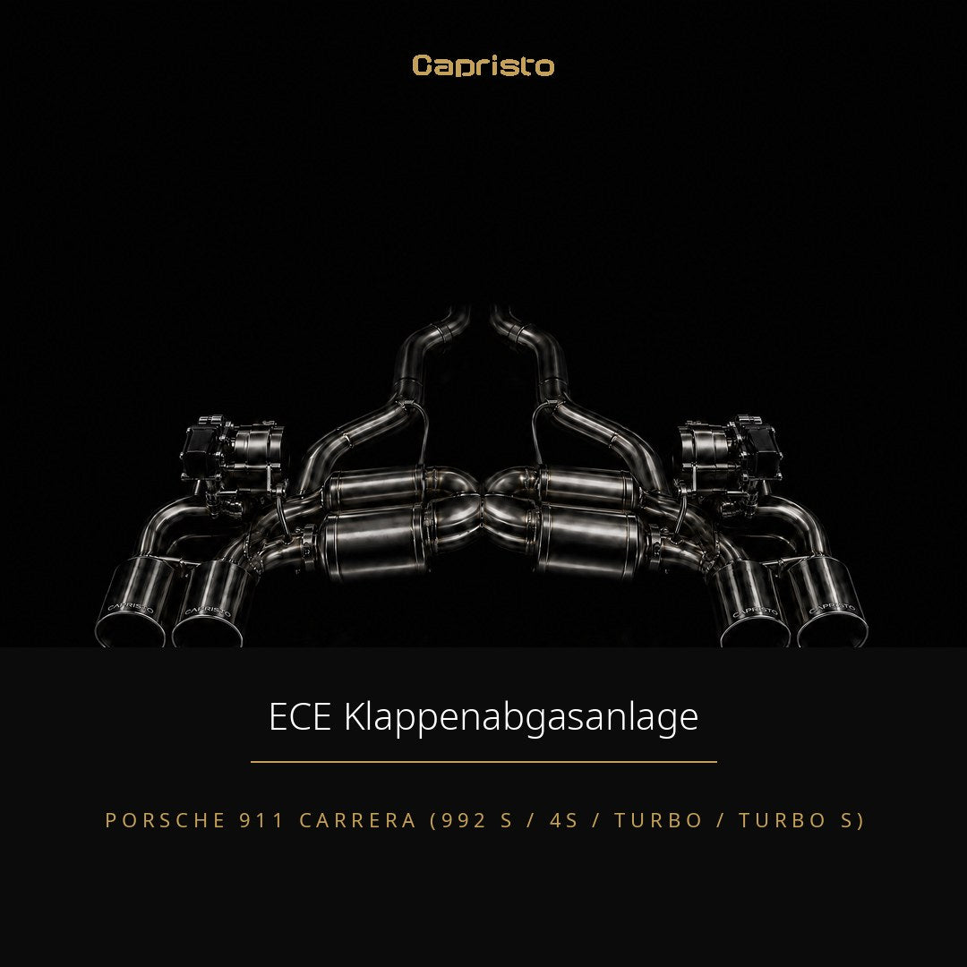 ECE Capristo Klappenabgasanlage – Porsche 911 Carrera (992 S / 4S)