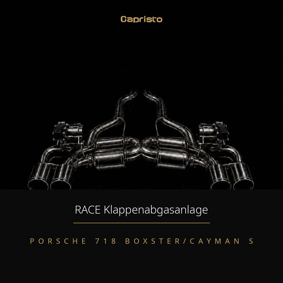RACE Capristo Klappenabgasanlage – Porsche Boxster / Cayman (718 / 982 S)