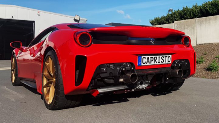 RACE Capristo Klappenabgasanlage (ab OEM Kats) – Ferrari 488 Pista