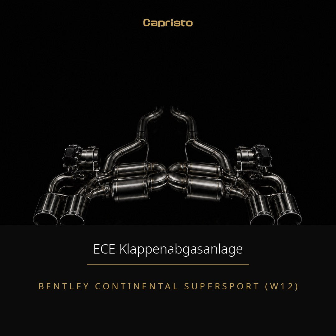 Capristo ECE Klappenabgasanlage – Bentley Continental Supersport W12