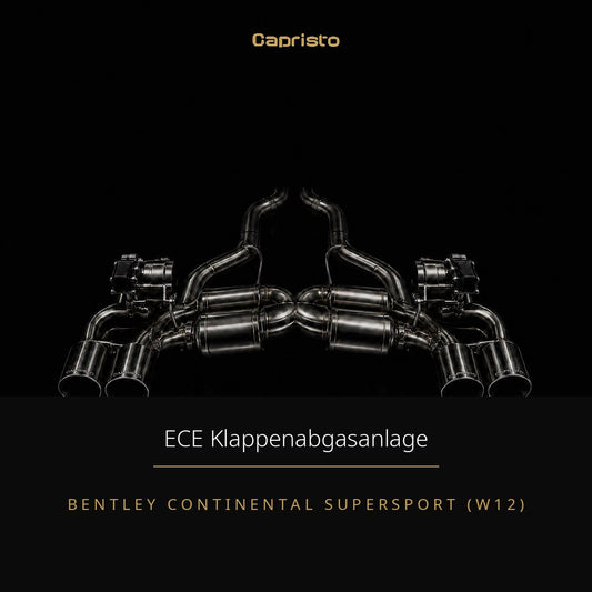 Capristo ECE Klappenabgasanlage – Bentley Continental Supersport W12