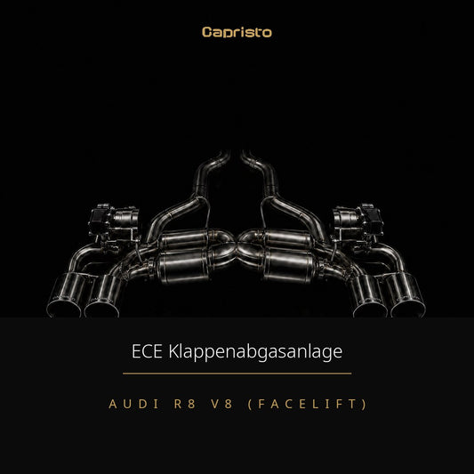 Capristo ECE Klappenabgasanlage mit CES-3 – Audi R8 V8 (Facelift)