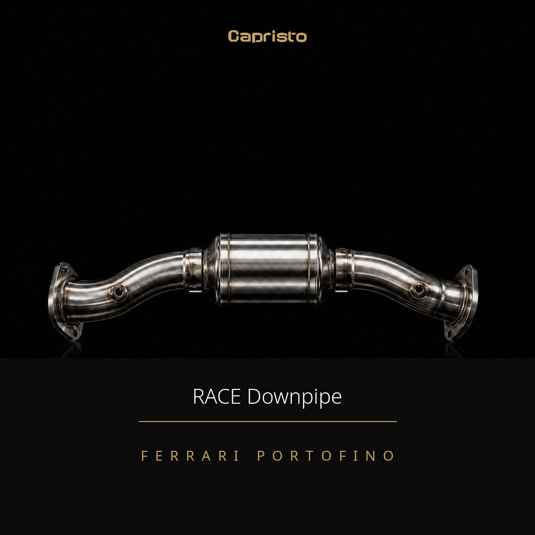 RACE Capristo 250-Zellen Downpipes (mit Hitzeschutz) – Ferrari Portofino