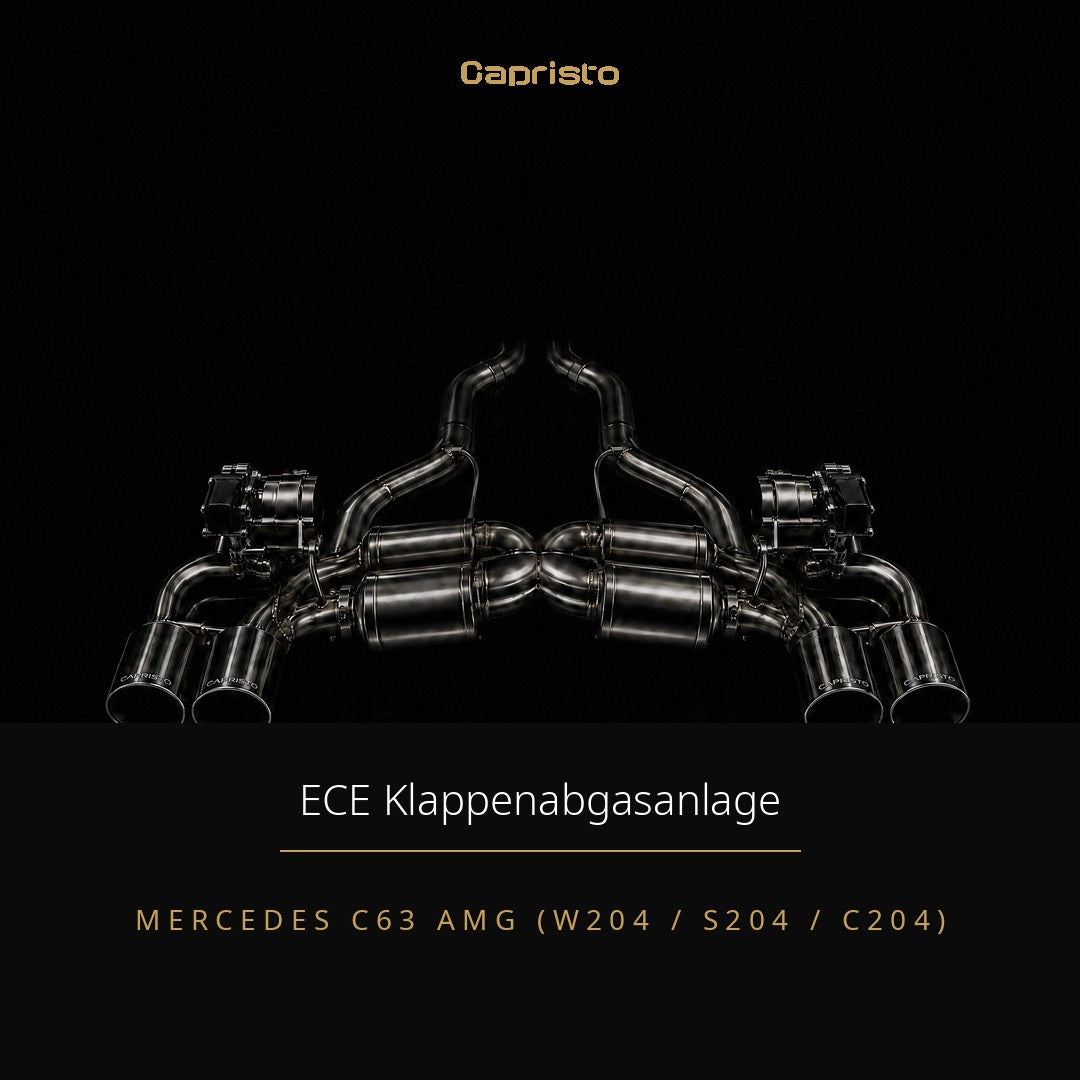 ECE Capristo Klappenabgasanlage „Black Series" – Mercedes C63 AMG (W204)