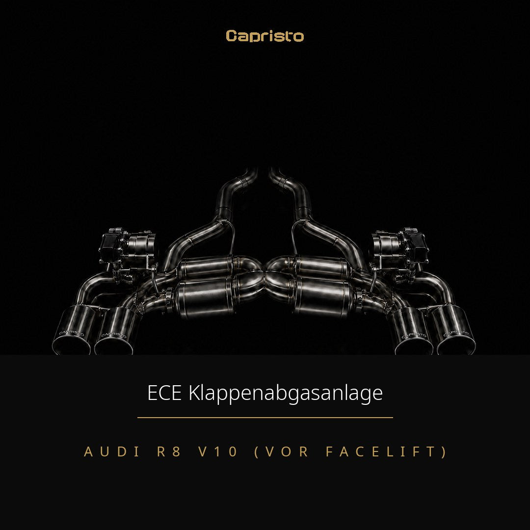 Capristo ECE Klappenabgasanlage mit CES-3 – Audi R8 V10 (vor Facelift)