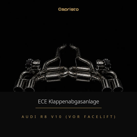 Capristo ECE Klappenabgasanlage mit CES-3 – Audi R8 V10 (vor Facelift)
