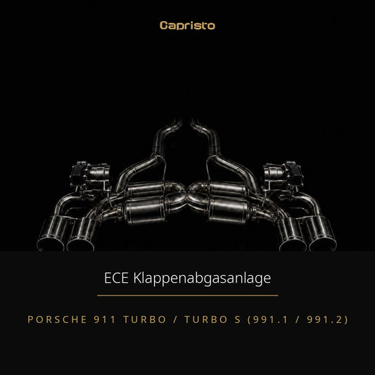ECE Capristo Klappenabgasanlage – Porsche 911 Turbo / Turbo S (991.1 / 991.2)