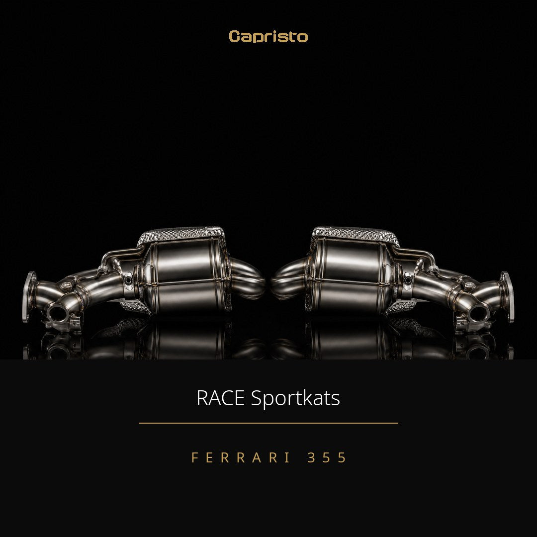 RACE Capristo 250-Zellen Sportkatalysator (mit Hitzeschutz) – Ferrari 355