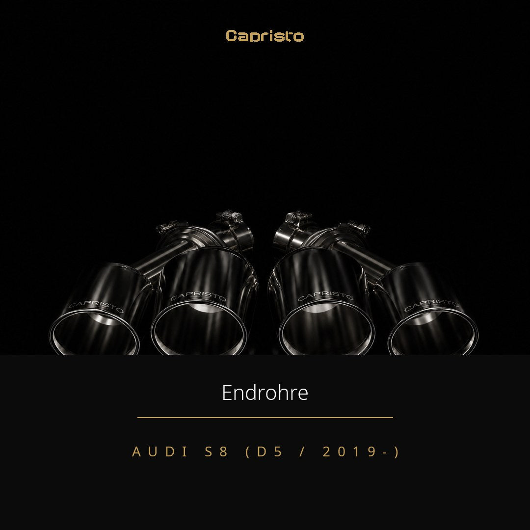 Capristo RACE Klappenabgasanlage mit OEM-Aktuatoren inkl. Endrohre – Audi S8 (D5)