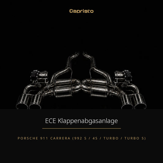 ECE Capristo Klappenabgasanlage – Porsche 911 Carrera (992 S / 4S)