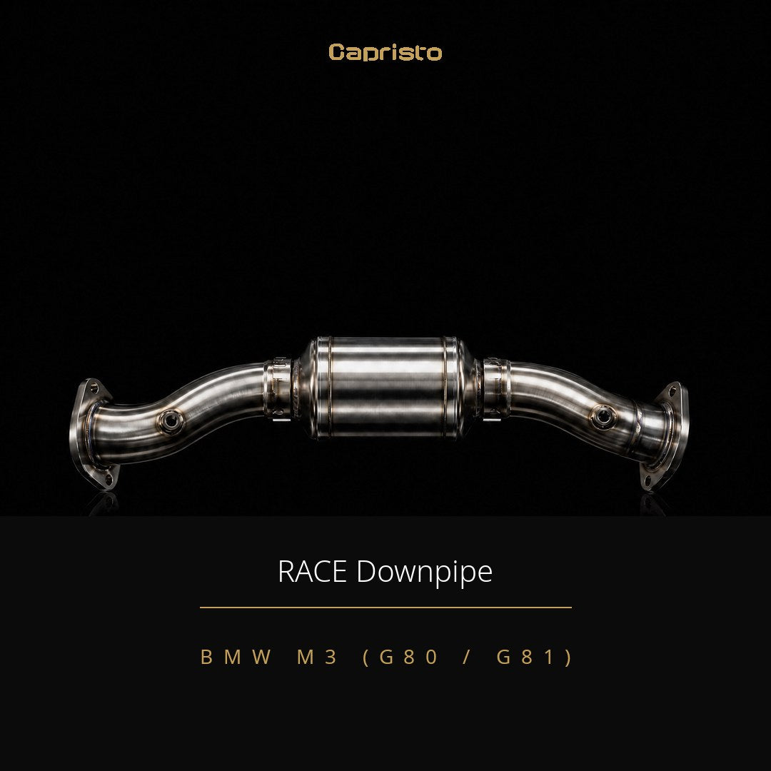 RACE Capristo Downpipes 100 Zellen – BMW M3 (G80 / G81)