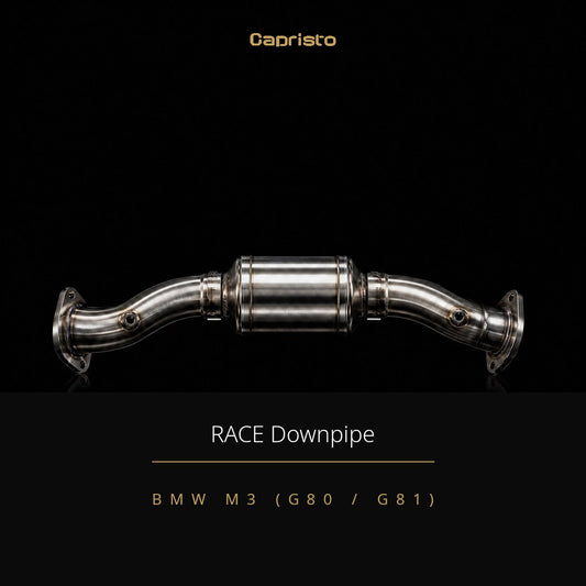 RACE Capristo Downpipes 100 Zellen – BMW M3 (G80 / G81)