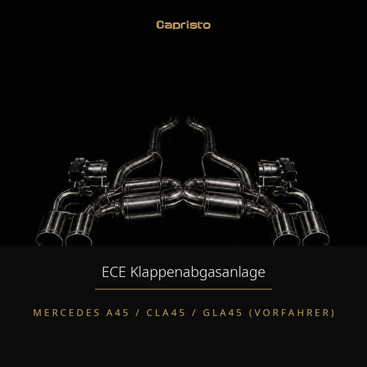 ECE Capristo Klappenabgasanlage – Mercedes CLA45 AMG (Vorfahrer)