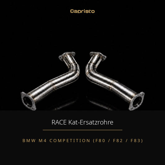 RACE Capristo Katersatzrohre mit Schalldämpfer – BMW M4 Competition (F80 / F82 / F83)