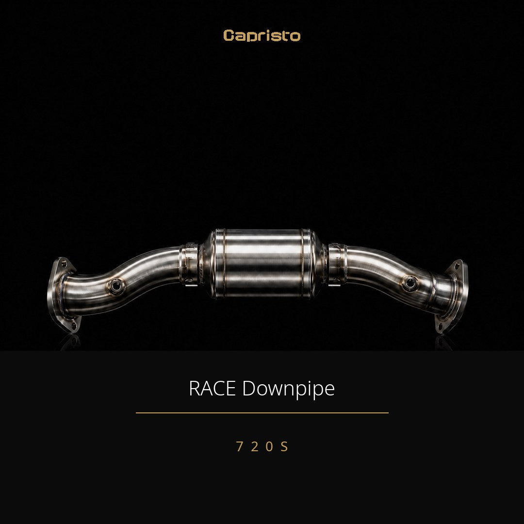 RACE Capristo Klappenabgasanlage mit 100-Zellen Downpipes – McLaren 720S