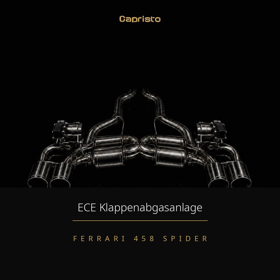 ECE Capristo Klappenabgasanlage (mit OEM-Steuerung) – Ferrari 458 Spider