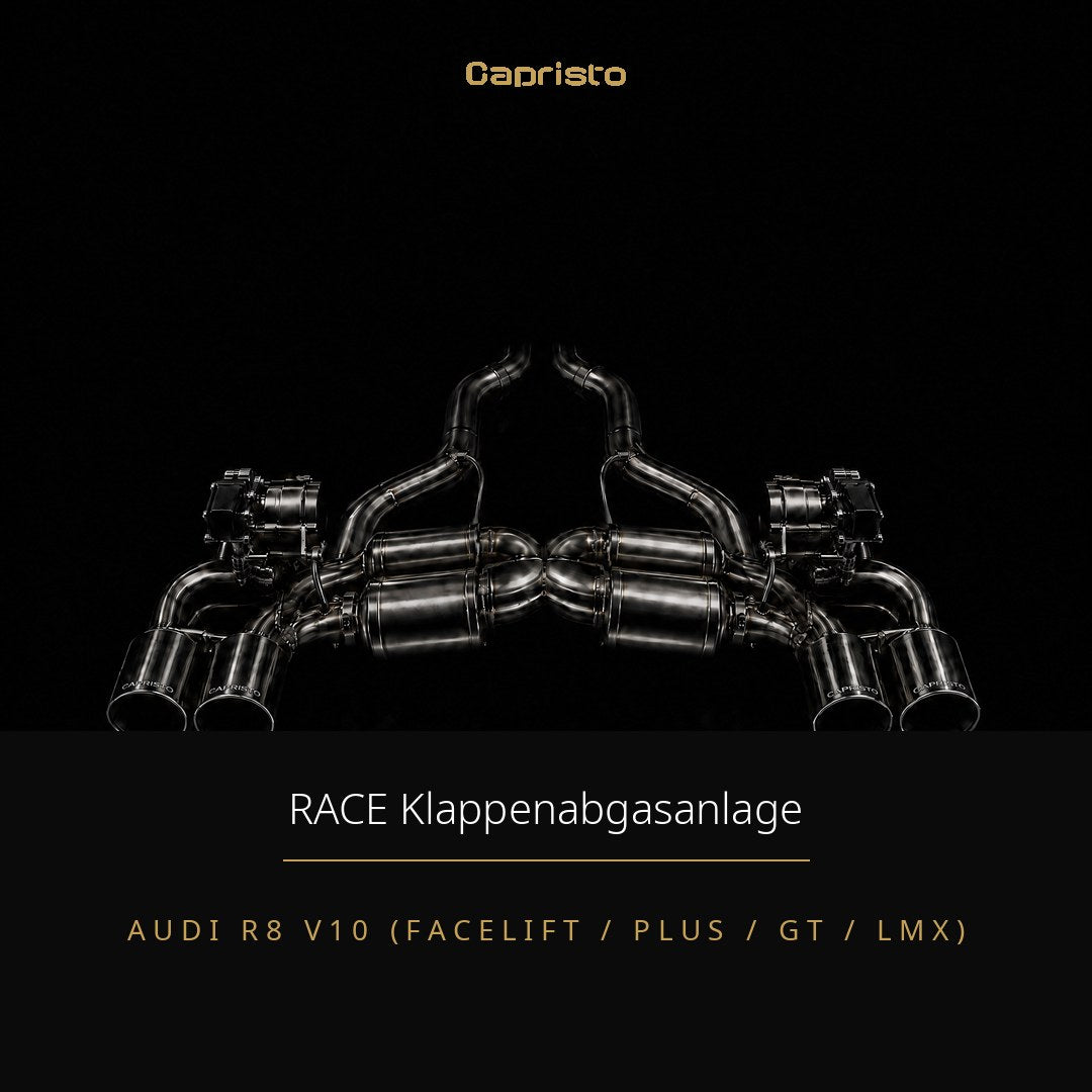 Capristo RACE Klappenabgasanlage Facelift/Plus/LMX mit EVCU-1 – Audi R8 V10