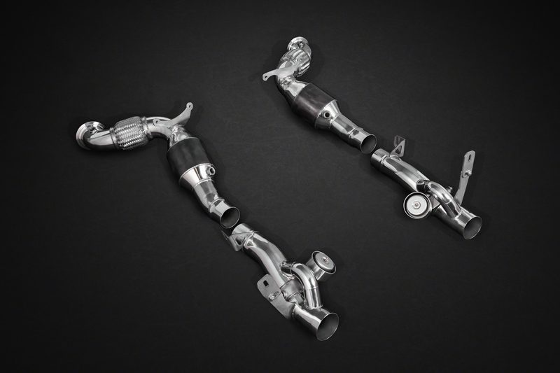 RACE Capristo Klappenabgasanlage (ab OEM Kats, inkl. Fernbedienung) – Ferrari 488 GTB