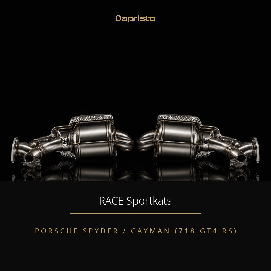 RACE Capristo Sportkatalysator – Porsche Spyder / Cayman (718 GT4 RS)