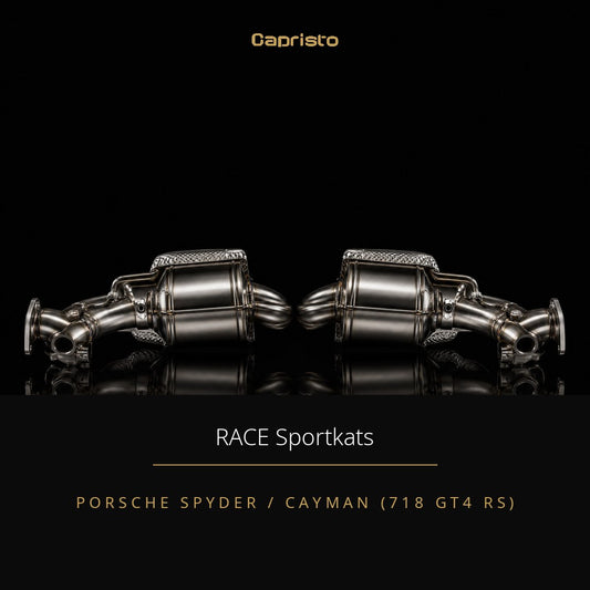 RACE Capristo Sportkatalysator – Porsche Spyder / Cayman (718 GT4 RS)