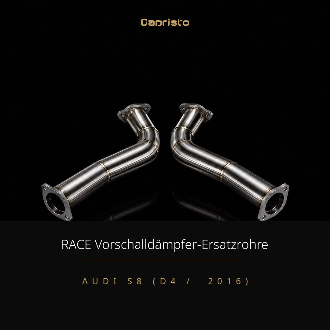 Capristo RACE Vorschalldämpfer-Ersatzrohre – Audi S8 (D4)