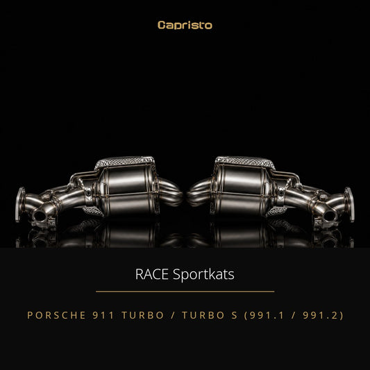 RACE Capristo 250-Zellen Sportkatalysator – Porsche 911 Turbo / Turbo S (991.1 / 991.2)