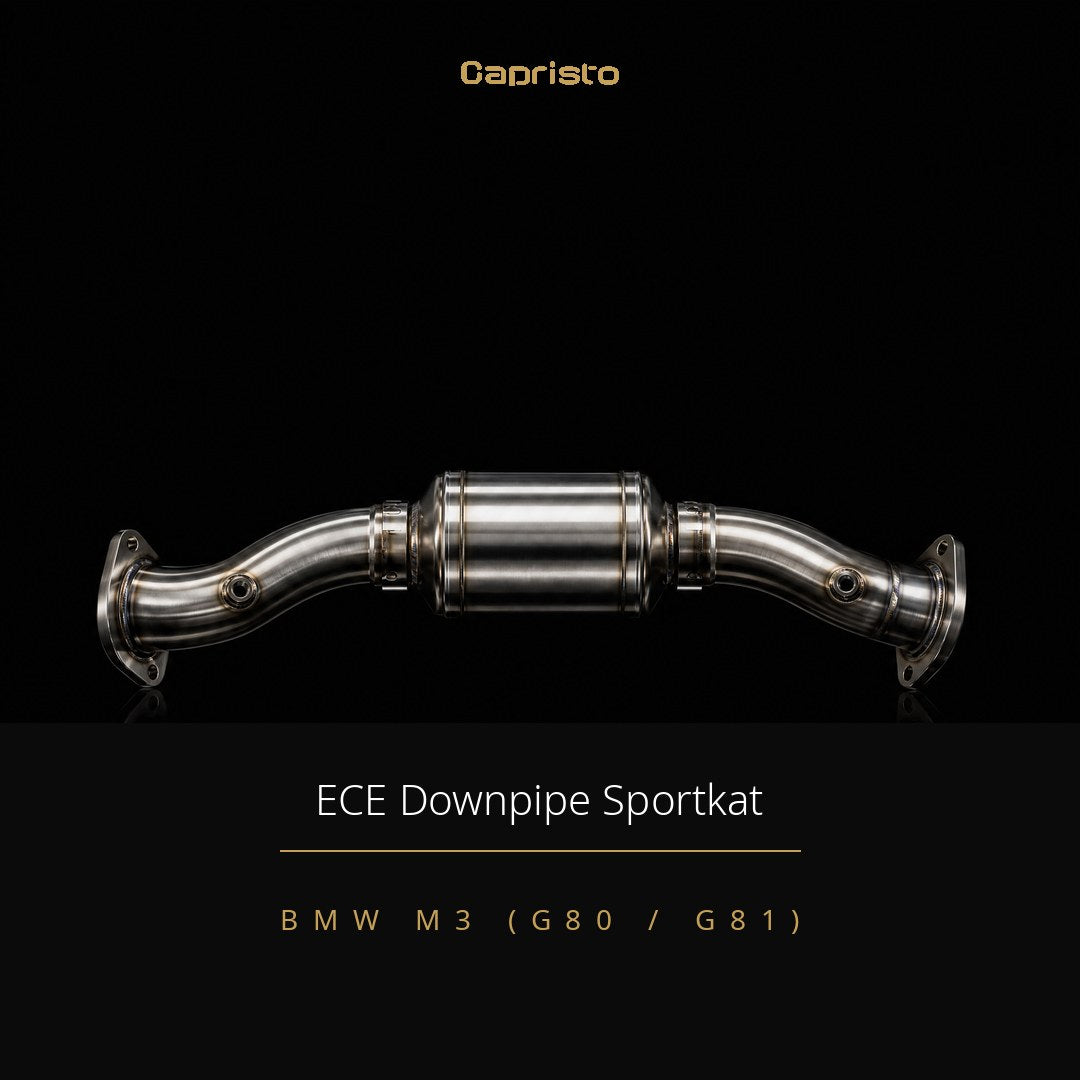 ECE Capristo Downpipes 250 Zellen – BMW M3 (G80 / G81)