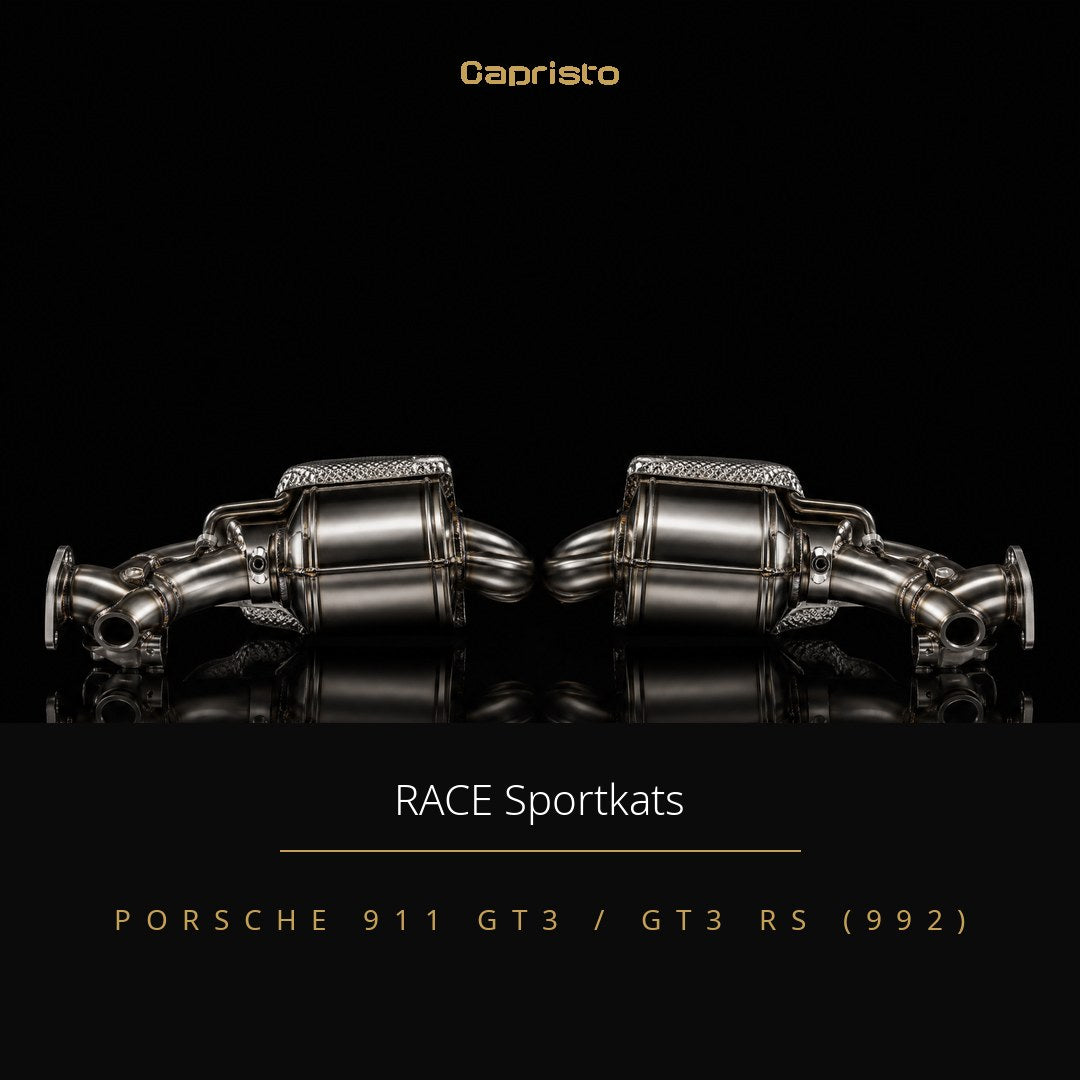 RACE Capristo Krümmer mit 250 Zellen Sportkats – Porsche 911 GT3 / GT3 RS (992)