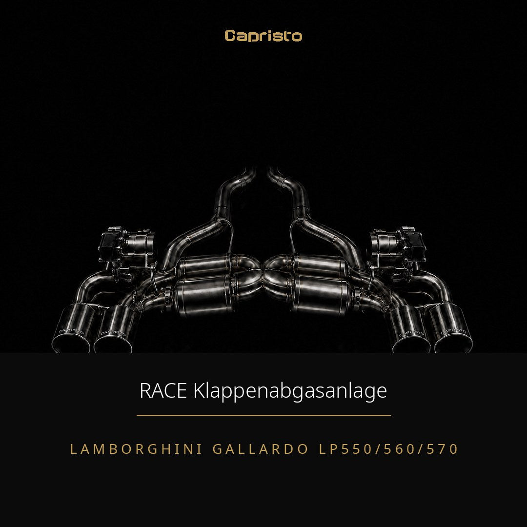RACE Capristo Klappenabgasanlage ohne Kats – Lamborghini Gallardo LP550/560/570