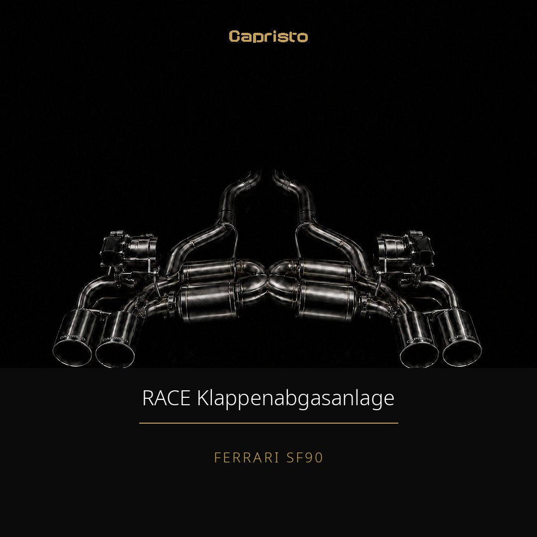 RACE Capristo Endschalldämpfer + OPF-Ersatzrohre – Ferrari SF90