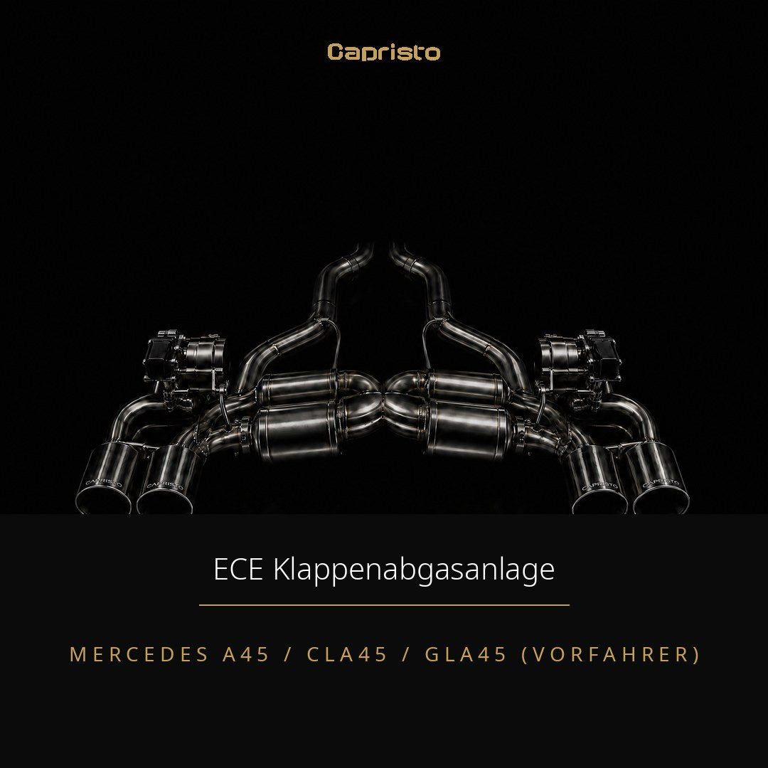 ECE Capristo Klappenabgasanlage – Mercedes GLA45 AMG (Vorfahrer)