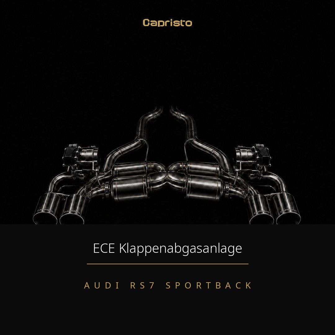 Capristo ECE Klappenabgasanlage mit CES-3 – Audi RS7 Sportback