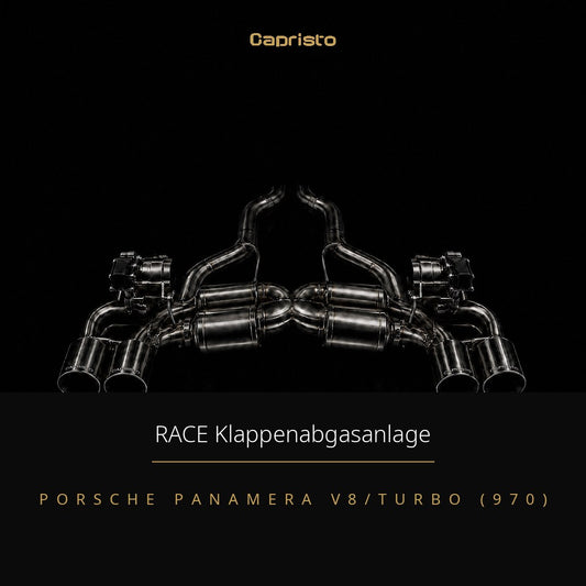 RACE Capristo Klappenabgasanlage (lange Version) – Porsche Panamera V8 Turbo (970)