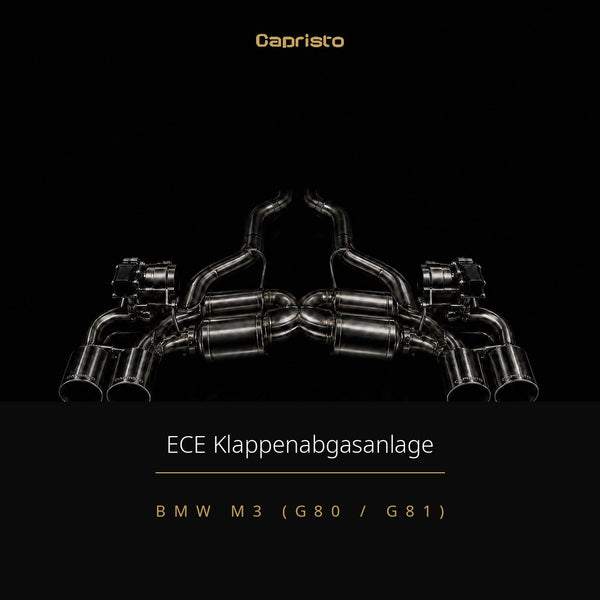 SOFORT VERFÜGBAR! ECE Capristo Klappenabgasanlage – BMW M3 (G80 / G81)