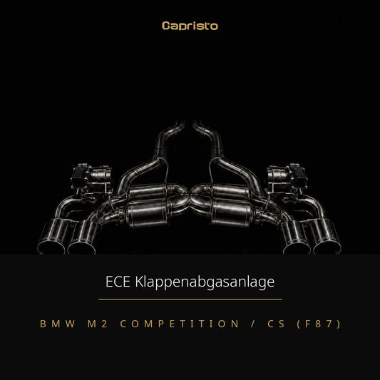ECE Capristo Klappenabgasanlage – BMW M2 Competition / CS (F87)