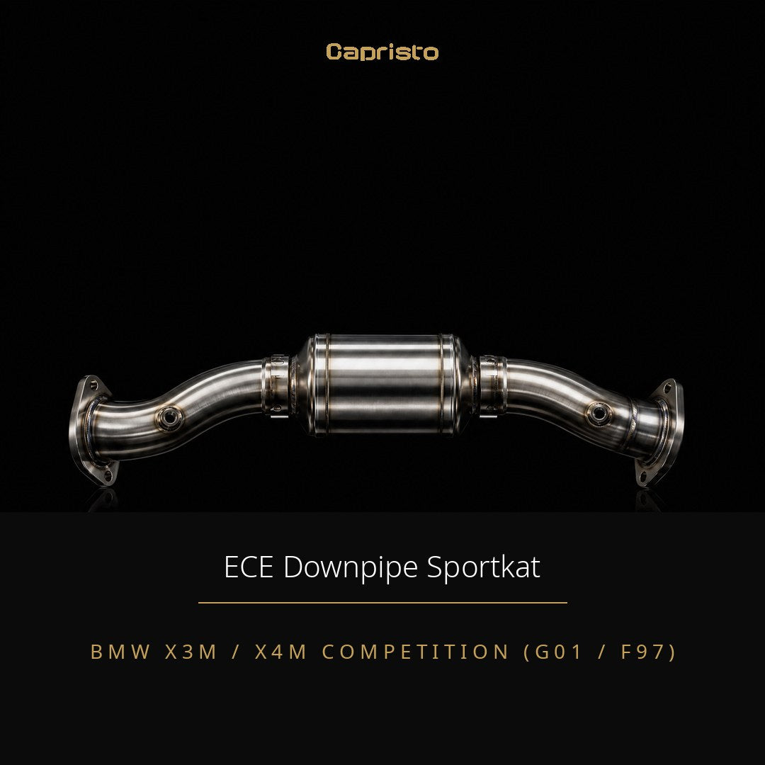 ECE Capristo Downpipes 250 Zellen – BMW X3M / X4M Competition (G01 / F97)