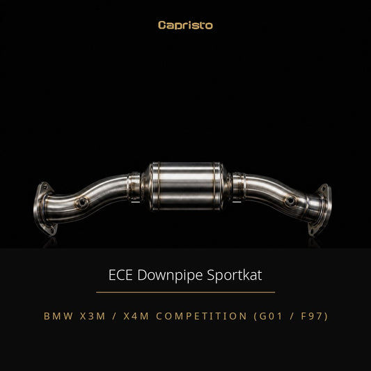 ECE Capristo Downpipes 250 Zellen – BMW X3M / X4M Competition (G01 / F97)