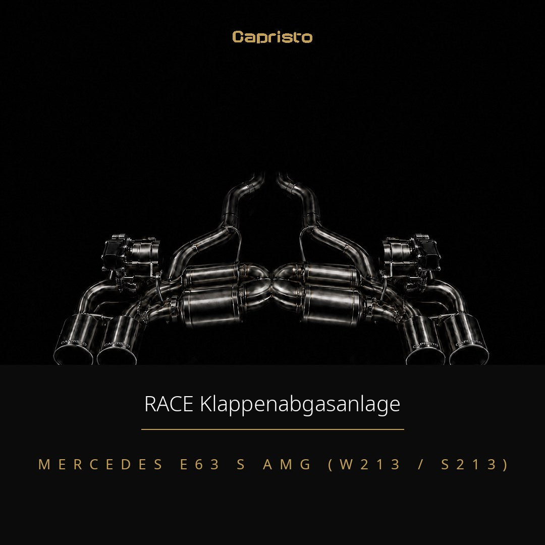 RACE Capristo Klappenabgasanlage – Mercedes E63 S AMG (W213)