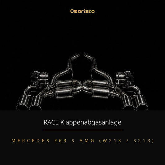 RACE Capristo Klappenabgasanlage – Mercedes E63 S AMG (W213)