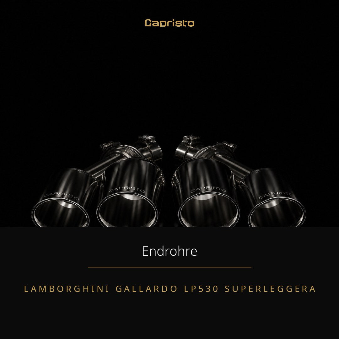 Capristo Endrohre wicrom black – Lamborghini Gallardo LP530 Superleggera