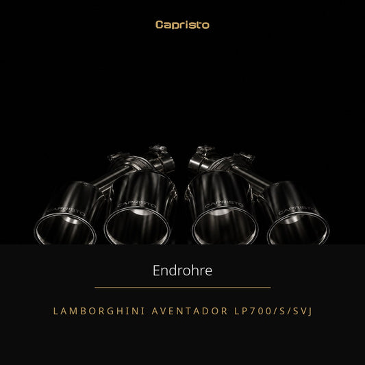 Capristo Carbon-/Edelstahl-Endrohrblende – Lamborghini Aventador LP700/S/SVJ