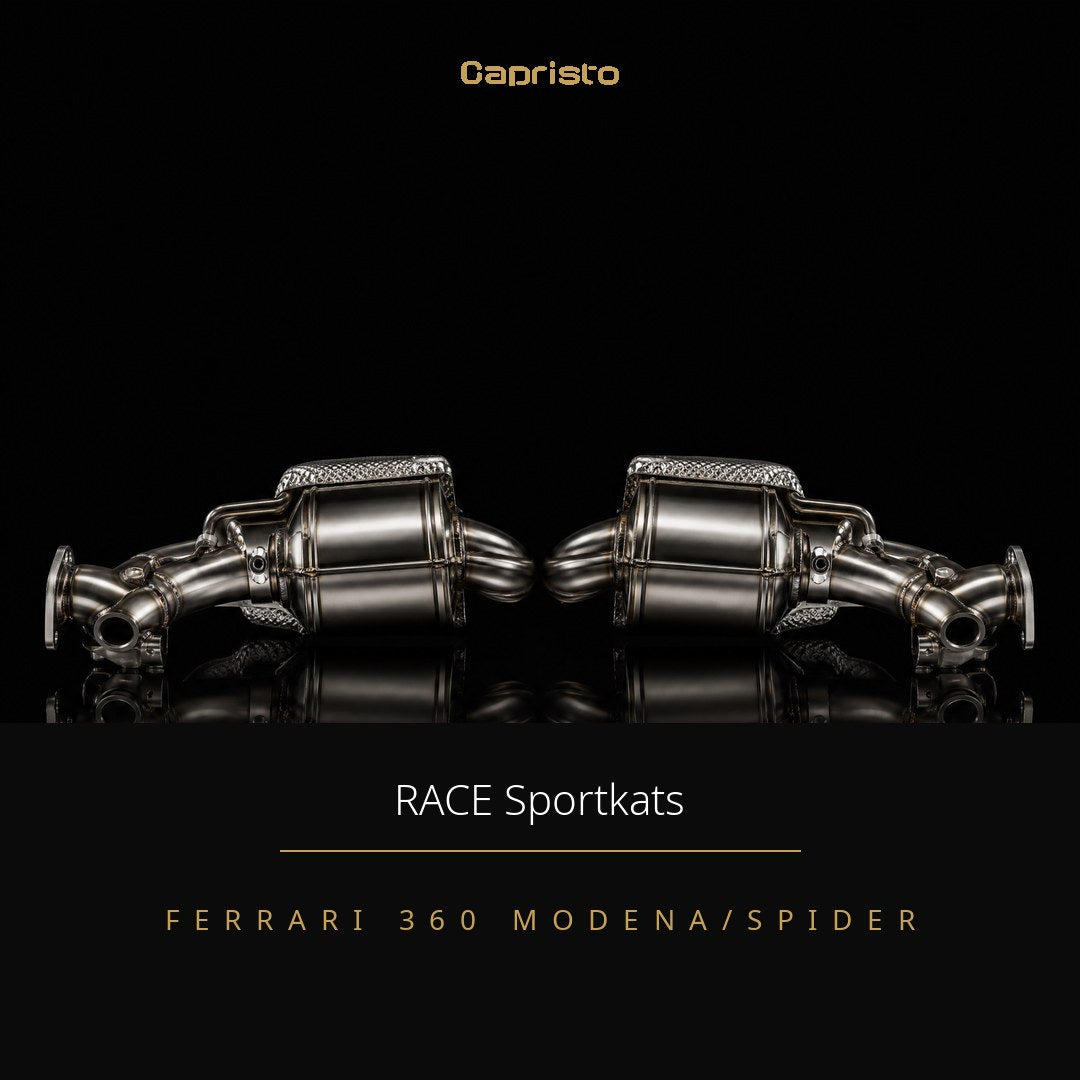 RACE Capristo 250-Zellen Sportkatalysator (mit Hitzeschutz) – Ferrari 360 Modena / Spider