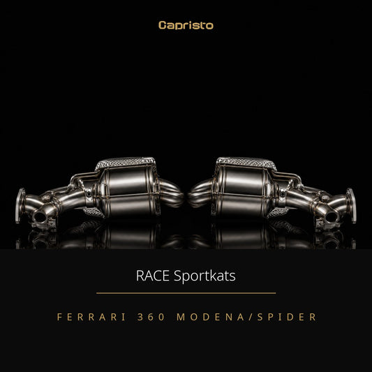 RACE Capristo 250-Zellen Sportkatalysator (mit Hitzeschutz) – Ferrari 360 Modena / Spider
