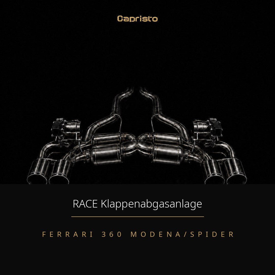 RACE Capristo Abgasanlage (ohne Klappen) – Ferrari 360 Modena / Spider