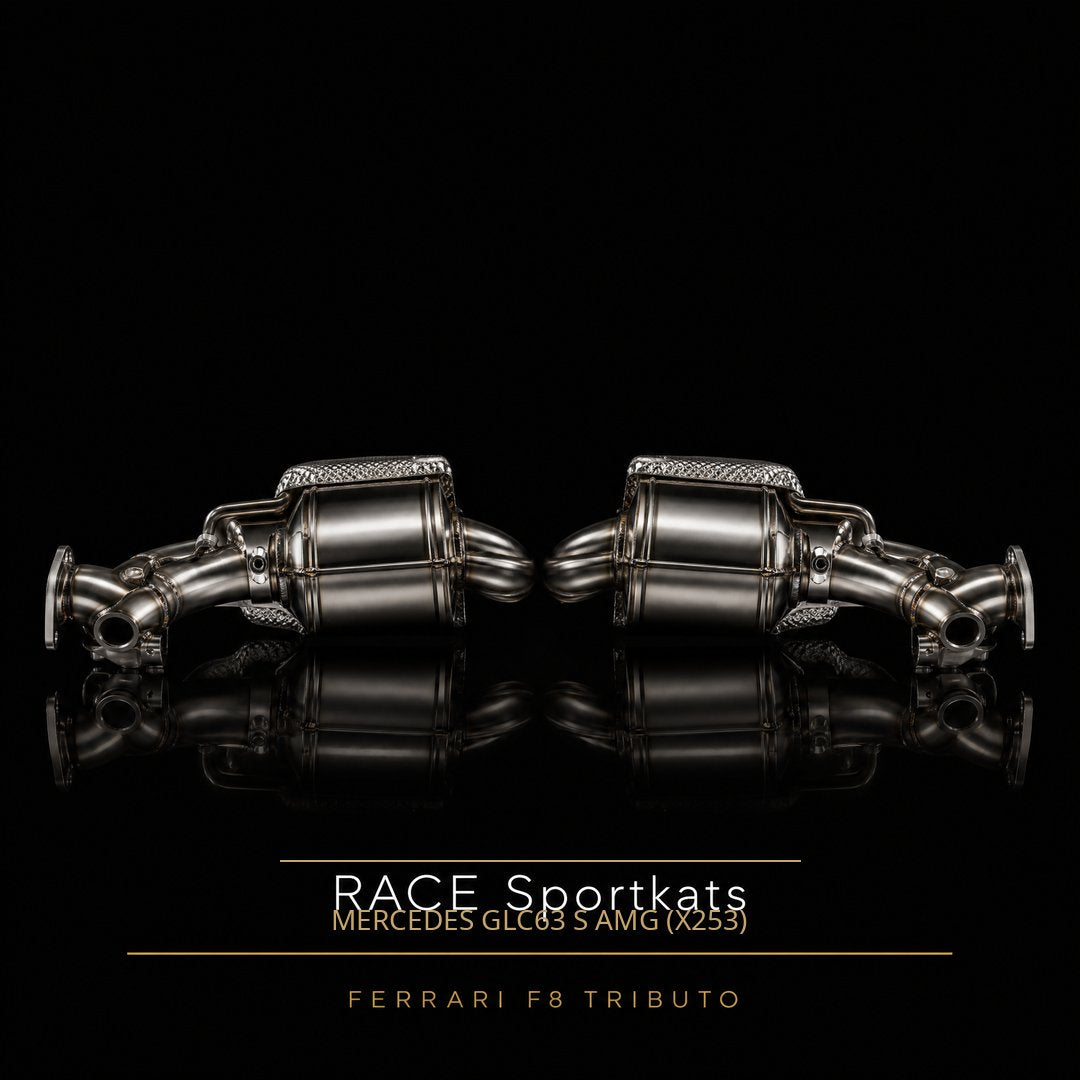 RACE Capristo Downpipes 250 Zellen – Mercedes GLC63 S AMG (X253)